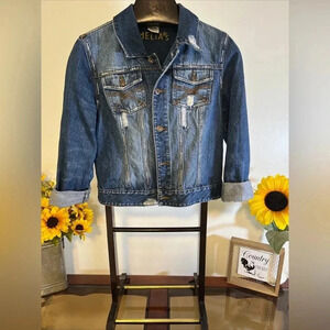 Delia’s women’s size large 100% cotton denim jacket